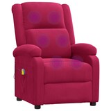 thumbnail of vidaXL Massagesessel Weinrot Samt