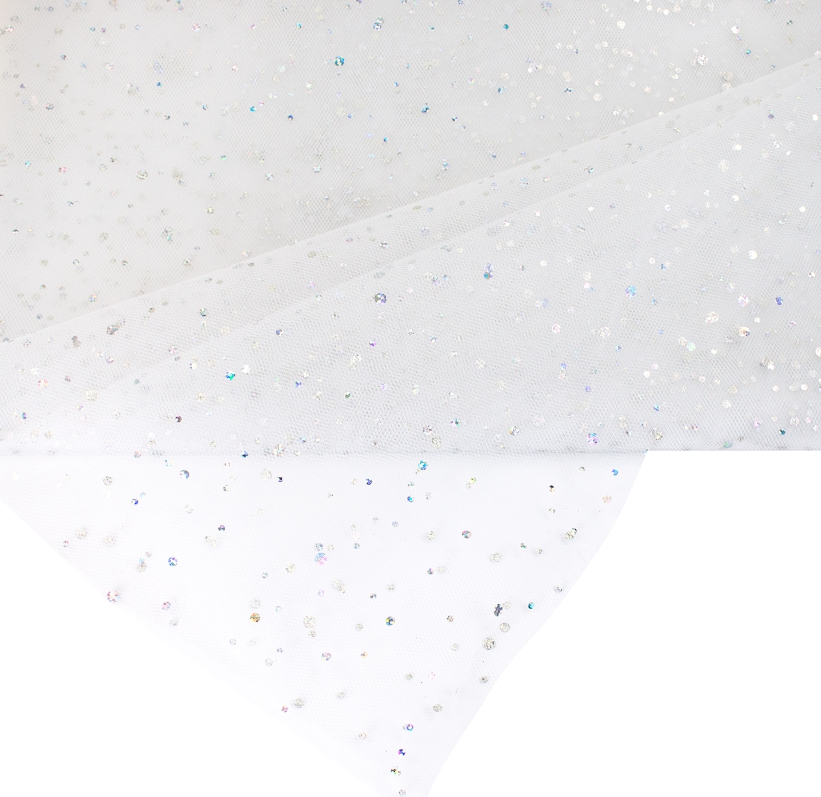 150cm Tüllstoff 3m Glitzerpunkten Dekostoff Tütüs Kostüme Feintüll Dekotüll Weiß