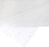 thumbnail of 150cm Tüllstoff 3m Glitzerpunkten Dekostoff Tütüs Kostüme Feintüll Dekotüll Weiß
