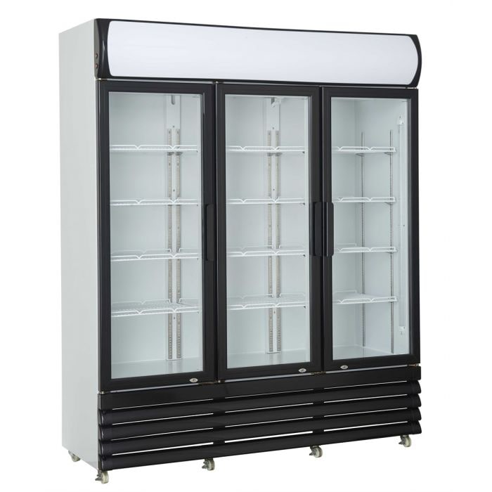 Kühlschrank mit 3 Glastüren