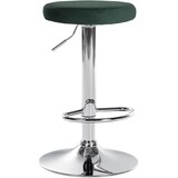 thumbnail of Tabouret de bar Ponte revêtement velours Vert/Chrome