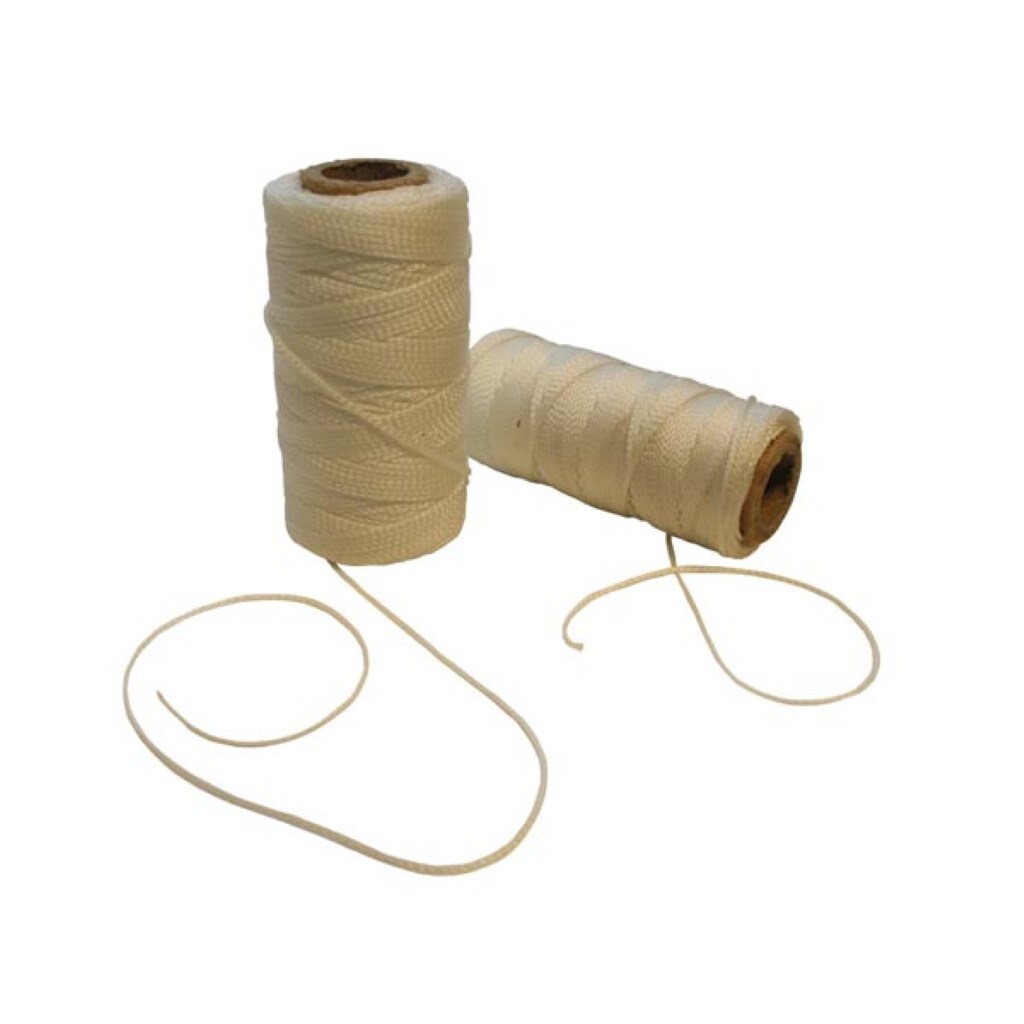 Cordeau de maçon, diamètre 1.2 mm, longueur 50 m, blanc