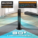 thumbnail of Brandson Turmventilator mit Fernbedienung, 40 W, Aromafach, Oszillation, 3 Modi, Timer, leise, 2in1 Diffusor, 105 cm