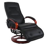 thumbnail of Relaxliege Athene mit Massagefunktion | HxBxT 118x69x143 cm |  mit Massage |  Leder |  Schwarz |  Relaxsessel Massagesessel