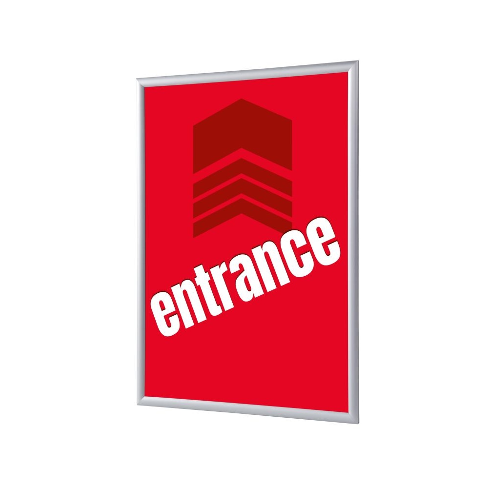 Showdown Klapprahmen - DIN A4 - Komplett-Set - Entrance Englisch - Rot/Silber