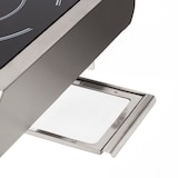 thumbnail of METRO Professional Placa de inducción GIC3035, acero inoxidable/vidrio, 35.6x44x12cm, Ø máximo de 28cm, pantalla LED, rango de temp.: 60-240°C, plata