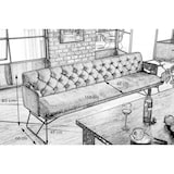 thumbnail of Banco de comedor KAWOLA CHARME Velvet olive 166 cm