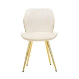 thumbnail of SEDIA PARIS SPACE CREMA /GOLD SET 2 PZ CM 46X58X77