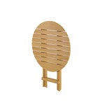 thumbnail of Holztisch, Klapptisch, Buchenholztisch rund 68x68x74 Buche lackiert 10-212