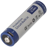 thumbnail of 2 Stück 21700 Li-ion Akku 5000mAh 3,7V - 3,6V 76,2x21,4mm mit PCB Schutz inkl. USB-C Lademöglichkeit