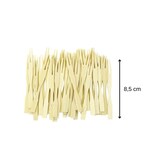 thumbnail of Lot de 50 pics à apéritif forme fourchette 8,5 cm Fackelmann Wood Edition