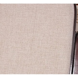 thumbnail of Décoshop26 - Fauteuil à bascule rocking chair en bois foncé assise en tissu beige FAB04043
