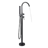 thumbnail of JANA | Torneira para banheira independente premium em preto | Fixação de pavimento em aço inox com chuveiro de mão | montagem no chão hotel