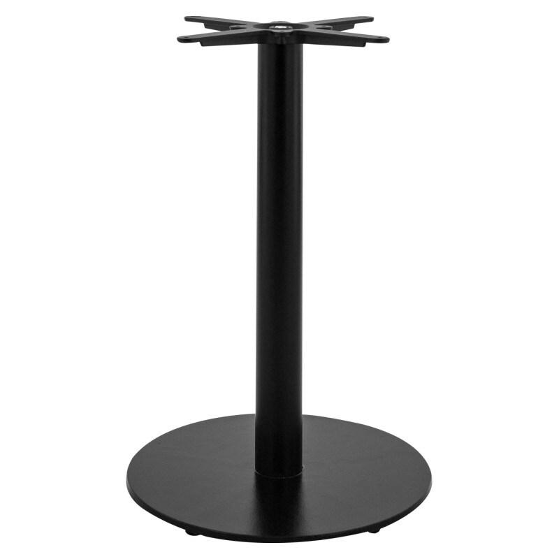 Pied de table de restaurant Ø50 en métal noir Pablo