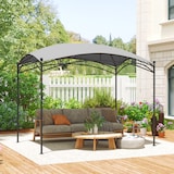 thumbnail of Outsunny cenador para jardín 3x2 m pérgola de jardín gazebo con cúpula elegante y estructura metálica impermeable para exterior terraza patio gris