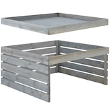 thumbnail of Rasenmäher-Roboter-Garage Hortus, Holz, bepflanzbares Dach - grau