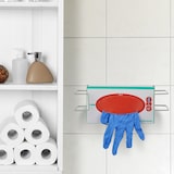 thumbnail of Relaxdays Handschuhspender 2er Set, für Einweg-Handschuhboxen, Handschuhhalter Wand, HBT: 9,5 x 28 x 9,5 cm, Eisen, grau