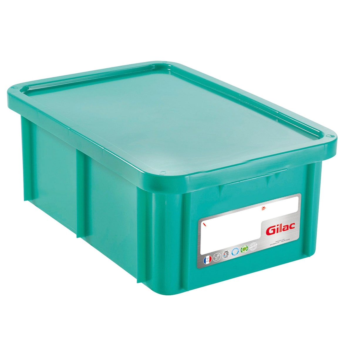 GILAC Bac renforcé HACCP 600 x 400 + couvercle - 35 L - Vert G119811