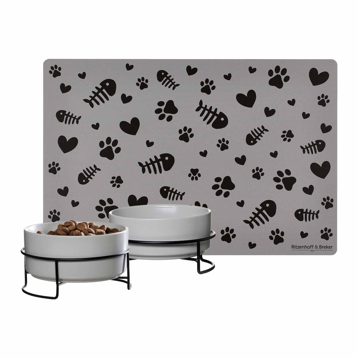 Ritzenhoff & Breker Taro Katzenäpfe ø 14 cm 2er Set mit Unterlage