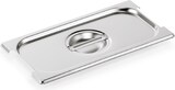 thumbnail of WAS Germany - GN 73 Deckel 1/3, mit Aussparung für Fallgriffe und Löffelaussparung, Chromnickelstahl