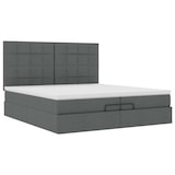 thumbnail of vidaXL Ottoman-Bett mit Matratzen Dunkelgrau 200x200 cm Stoff
