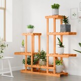 thumbnail of vidaXL Blumenständer 95x25x96 cm Massivholz Tanne