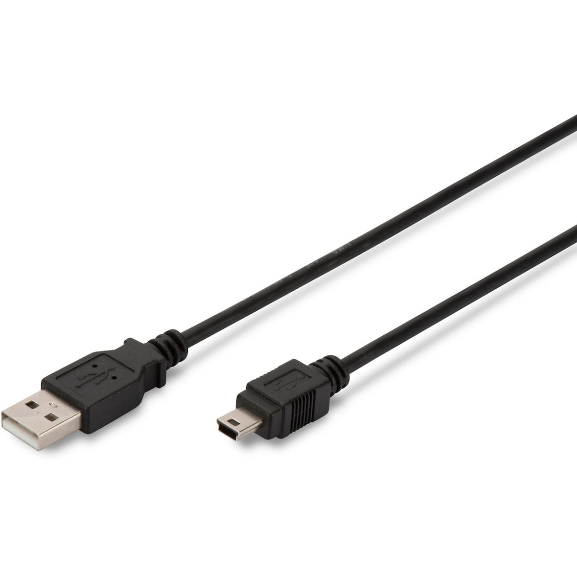 ASSMANN USB 2.0 Kabel Typ A-mini B (5pin)  1.8m USB 2.0 sw.