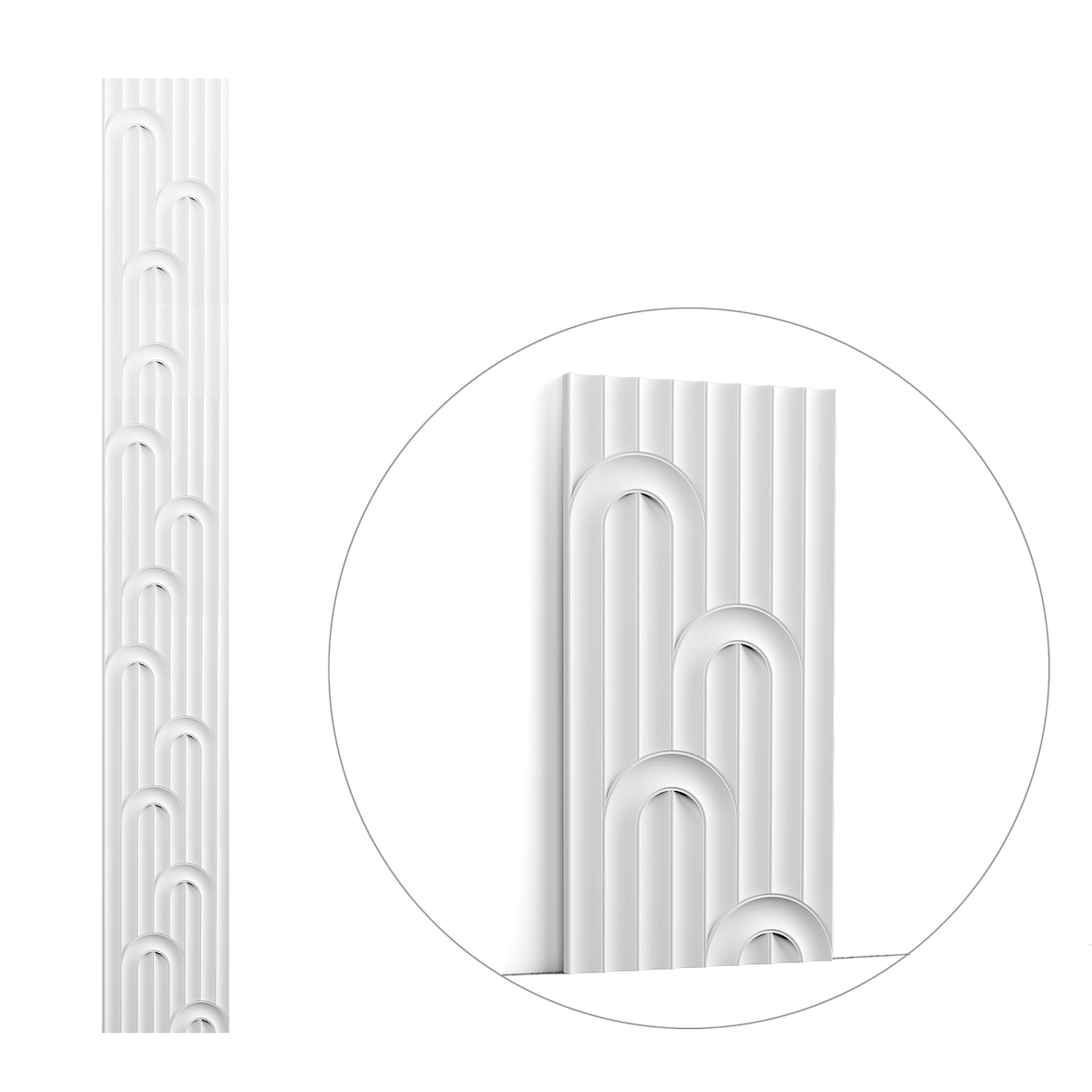 W212 VALLEY LOOP - Panneau Polyuréthane pour Décorations Hôtelières