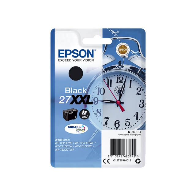 EPSON T2791 (27xxl) Cartouche d'encre d'origine noire - C13T27914012