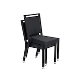 thumbnail of METRO PROFESSIONAL Stapelbare stoel met handvat Barbados, polyrattan, zwart