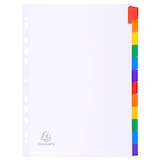 thumbnail of EXACOMPTA Jeu d'intercalaire 12 positions en carte Blanche 170g, onglets Mylar®. Format A4.