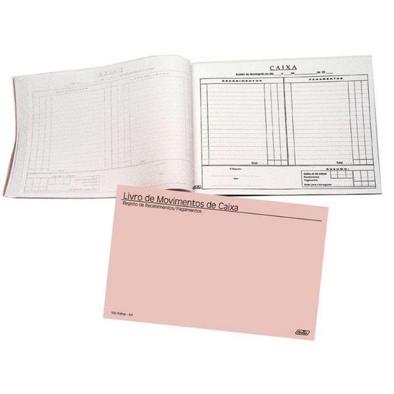 Livro folha de caixa 100 Folhas A5