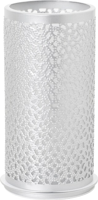 DUNI Kerzenhalter aus Metall 140 x 75 mm Bliss Silber
