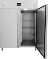 thumbnail of Congelador profesional de 2 puertas, acero inoxidable, refrigeración por aire, GN2/1, 210 x 148 x 83cm , con cerradura, 1300L, EASYLINE 10004 Vaiotec