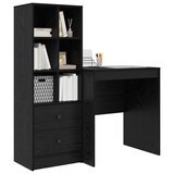 thumbnail of vidaXL Schreibtisch mit Schubladen 2 pcs Schwarz Eichen-Optik