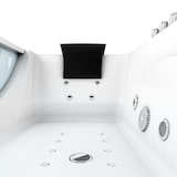 thumbnail of Whirlpool Pool Badewanne Eckwanne Wanne W81H-A-SC 90x180cm aktive Schlauch-Reinigung