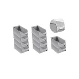 thumbnail of PROREGAL 10x Graue Sichtlagerbox 4.0 mit Abdeckung | HxBxT 15x20x35cm | 7,2 Liter | Sichtlagerbehälter, Sichtlagerkasten