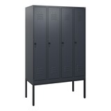 thumbnail of C+P Spind Classic PLUS, Gestell, 4 Abteile, 1950x1200x500mm, 7016/7016