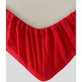 thumbnail of Fleece Winter Spannbettlaken 180x200-200x200 cm Rot Wärme flauschig