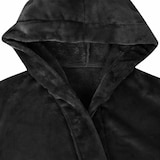 thumbnail of vidaXL Bademantel Hoodie Schwarz L Flanell