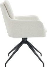thumbnail of 2er Set Esszimmerstühle Pickett Stoff creme