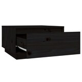 thumbnail of Mesa de centro de madera maciza de pino negro 55x56x32 cm