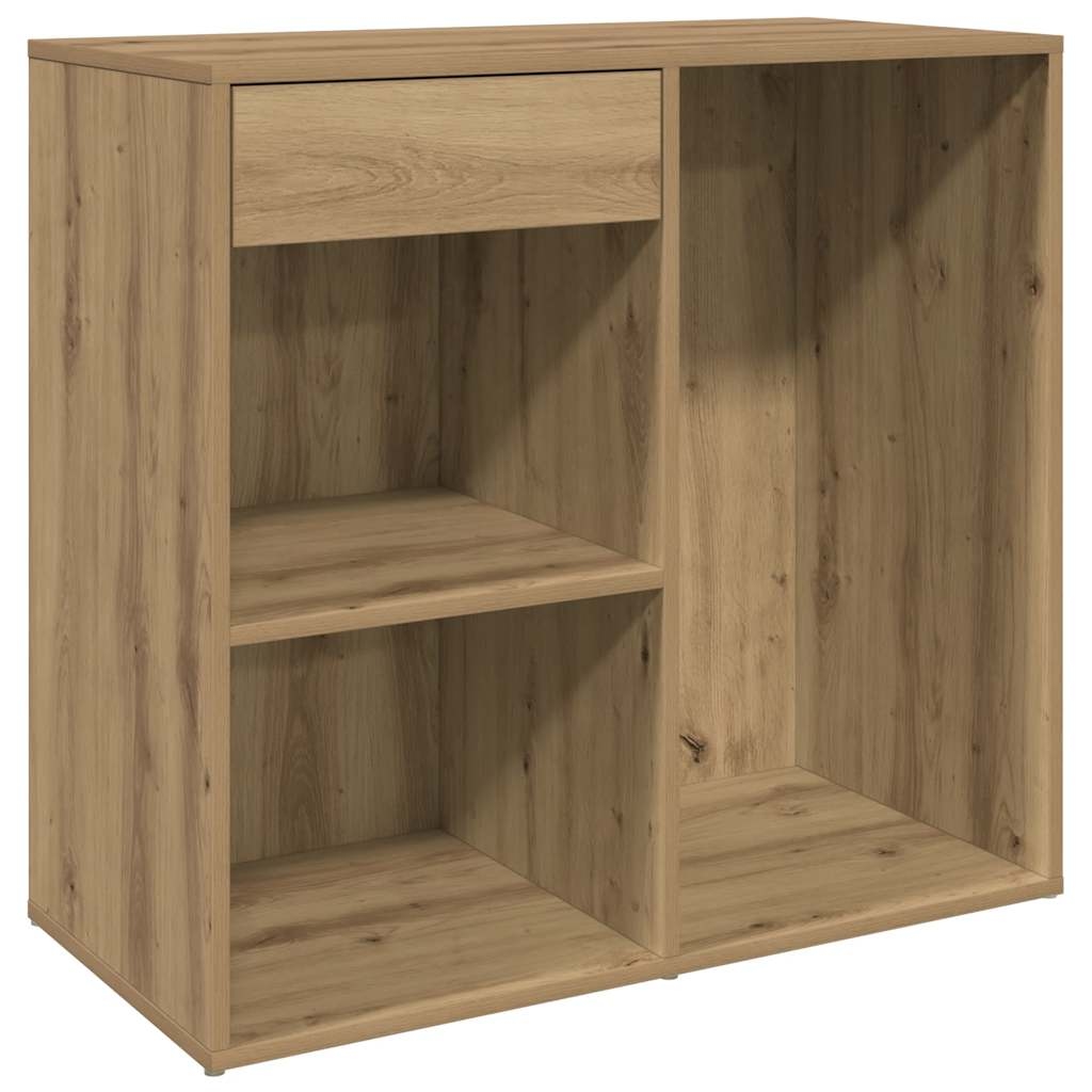 vidaXL Kosmetikschrank Artisan-Eiche 80x40x75 cm Holzwerkstoff