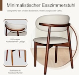 thumbnail of Merax 2er Set Esszimmerstühle, Beige PU, Massivholzstuhl mit Walnussfarbenem Holzrahmen, gepolsterter Sitzfläche & ergonomischer Rückenlehne