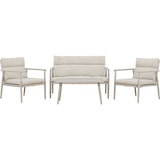 thumbnail of Ensemble canapé, fauteuils et table en acier Mazzaro beige Venture Home