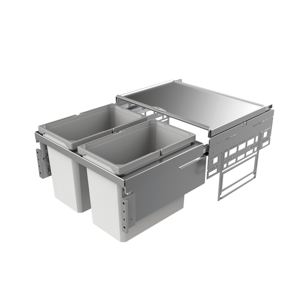 Naber Cox base 1T/600-2 Abfallsystem Frontauszug Vollauszug / 2x 22 l. / 60cm