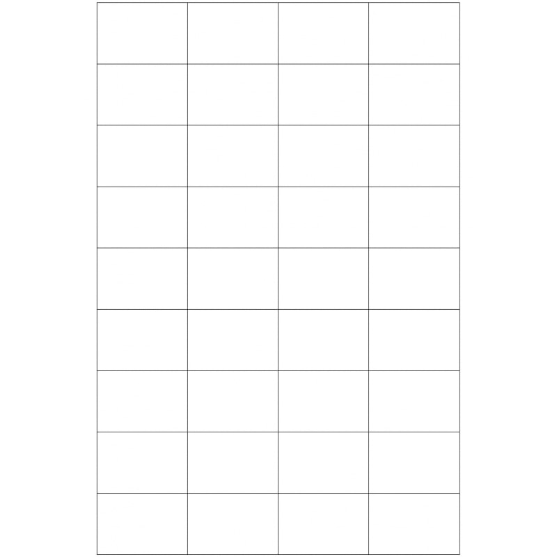 Wasserlösliche Etiketten 48,3 x 32,7 mm(Anzahl Bögen /VPE: 25)