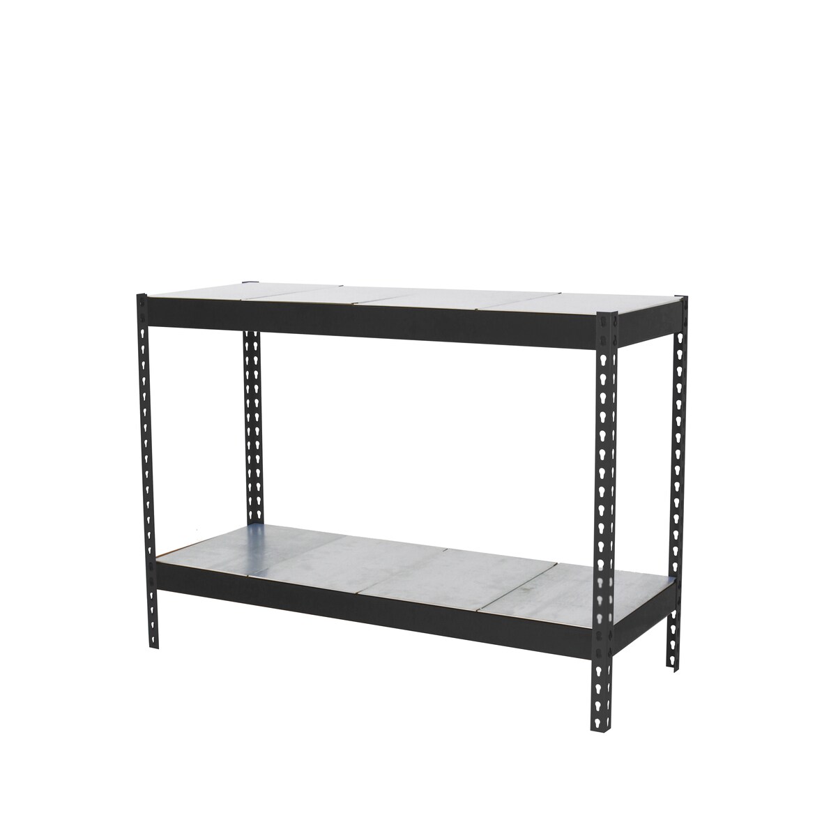 Simon Rack Estanteria Industrial, 900x1500x450 mm, 600 kg de Punto Flexión, 2 Estantes, Antracita/Galvanizado - SimonTaller