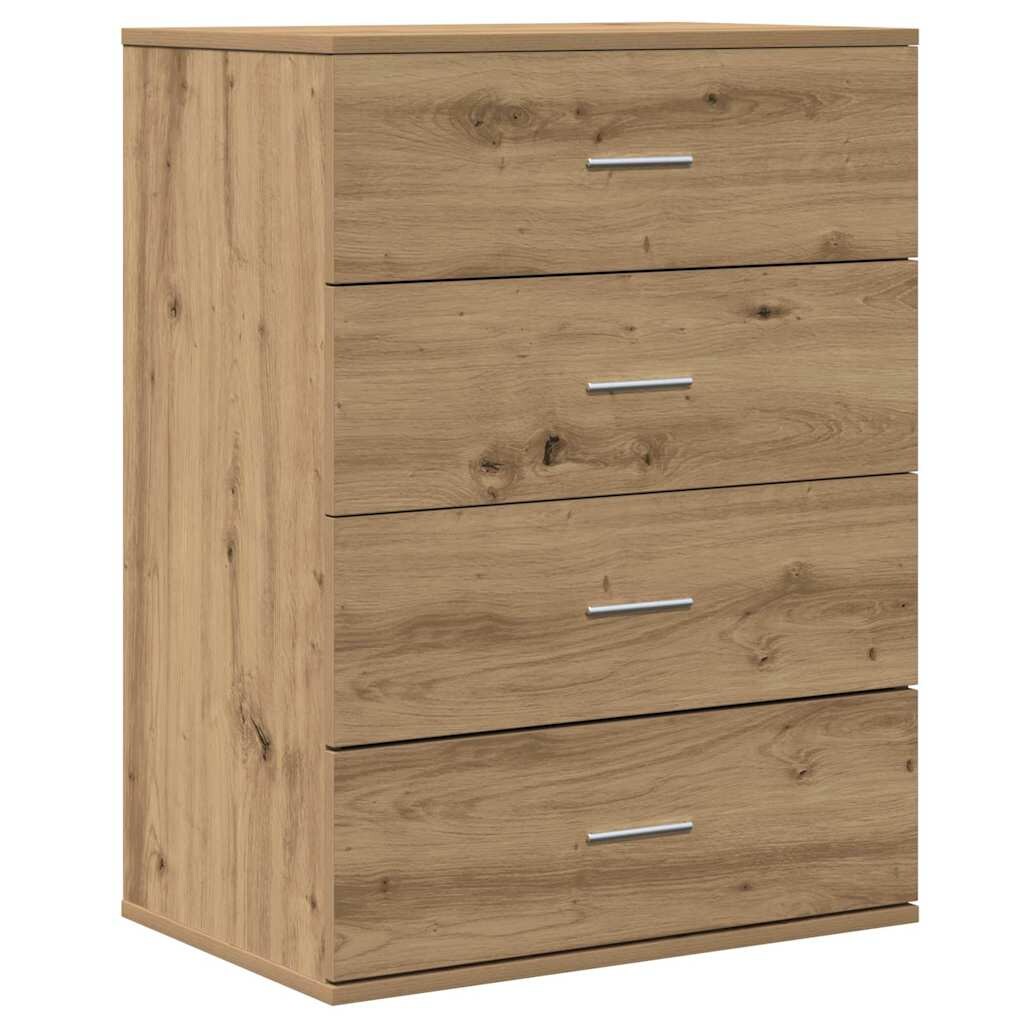 vidaXL Sideboard Eiche handwerklich 60 x 39 x 80 cm Holzwerkstoff