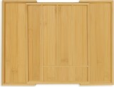 thumbnail of Relaxdays Besteckkasten, ausziehbar, 5 bis 7 Fächer, Schubladen Ordnungssystem, Bambus & MDF, Besteck Organizer, natur